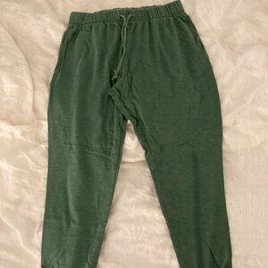 Pink by Victoria's Secret Green Sweatpants Cute Dog Detail